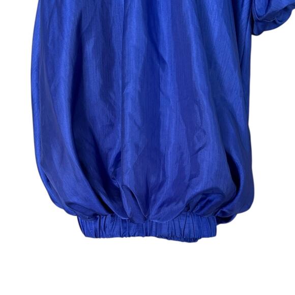 Anthropologie Sunday in Brooklyn One-Shoulder Bubble Mini Dress Women's XXS Blue - Picture 6 of 8